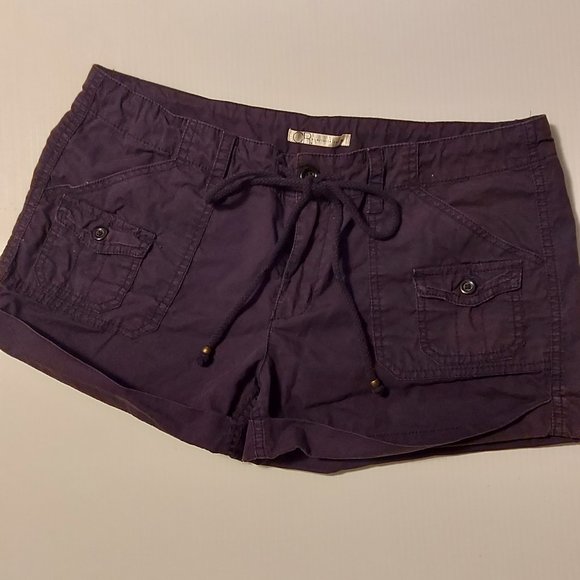 Low rider black cotton shorts - Picture 1 of 7